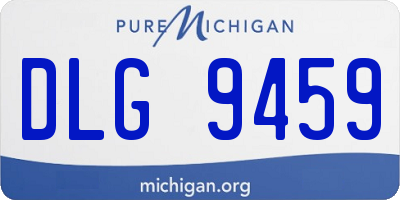 MI license plate DLG9459