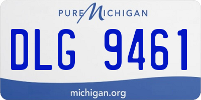 MI license plate DLG9461