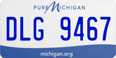 MI license plate DLG9467