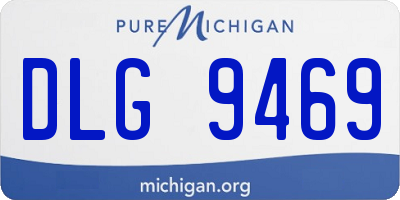 MI license plate DLG9469