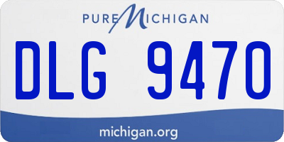 MI license plate DLG9470