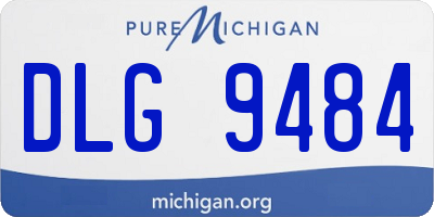 MI license plate DLG9484