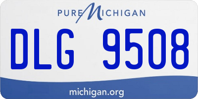 MI license plate DLG9508