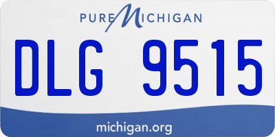 MI license plate DLG9515