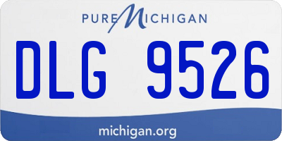 MI license plate DLG9526