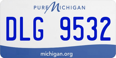 MI license plate DLG9532