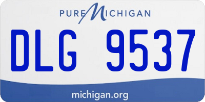MI license plate DLG9537