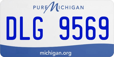 MI license plate DLG9569