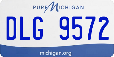 MI license plate DLG9572