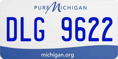 MI license plate DLG9622