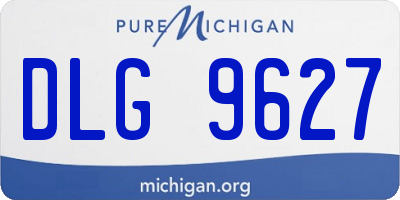 MI license plate DLG9627