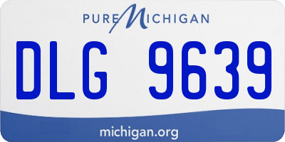 MI license plate DLG9639