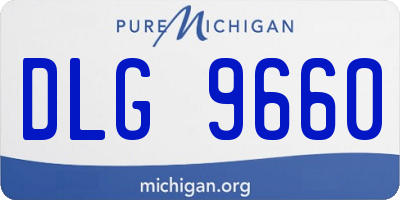 MI license plate DLG9660