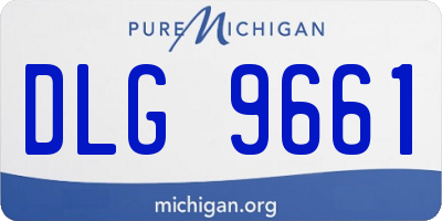 MI license plate DLG9661
