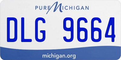 MI license plate DLG9664