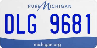 MI license plate DLG9681