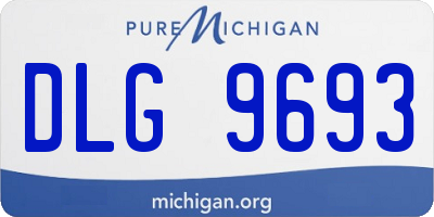 MI license plate DLG9693