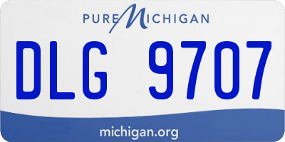 MI license plate DLG9707