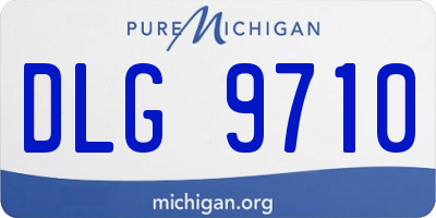 MI license plate DLG9710
