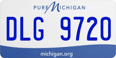 MI license plate DLG9720