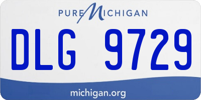 MI license plate DLG9729