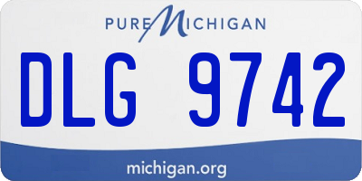 MI license plate DLG9742
