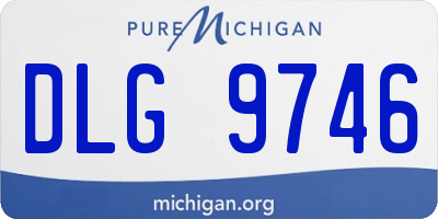 MI license plate DLG9746