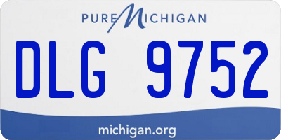 MI license plate DLG9752