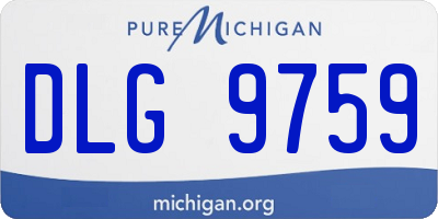 MI license plate DLG9759