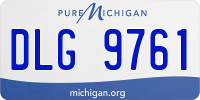 MI license plate DLG9761