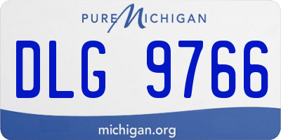MI license plate DLG9766