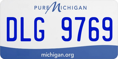 MI license plate DLG9769