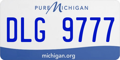 MI license plate DLG9777
