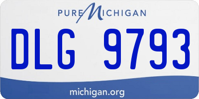 MI license plate DLG9793