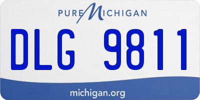 MI license plate DLG9811