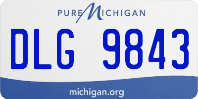 MI license plate DLG9843