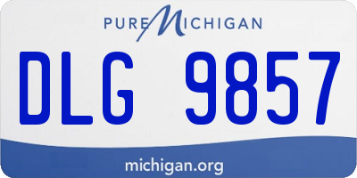 MI license plate DLG9857