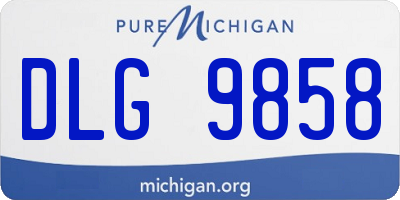 MI license plate DLG9858