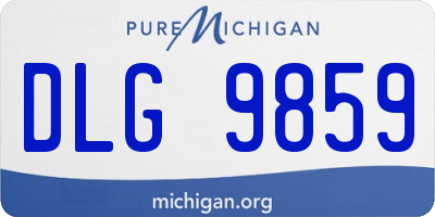 MI license plate DLG9859
