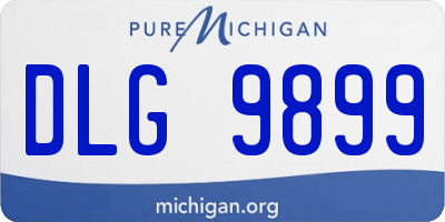 MI license plate DLG9899