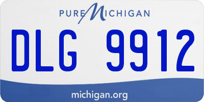 MI license plate DLG9912