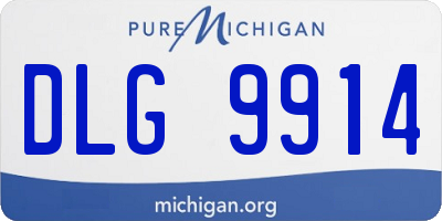 MI license plate DLG9914