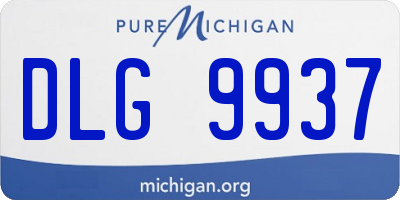 MI license plate DLG9937