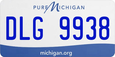 MI license plate DLG9938
