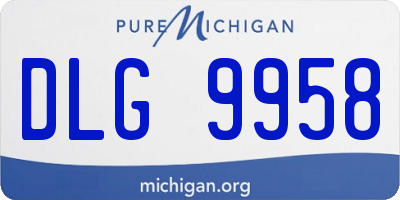 MI license plate DLG9958