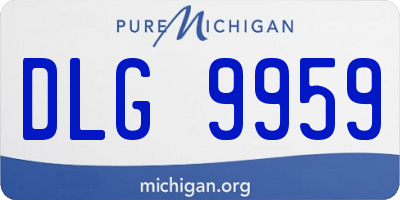 MI license plate DLG9959