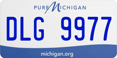MI license plate DLG9977