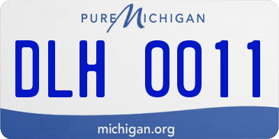 MI license plate DLH0011