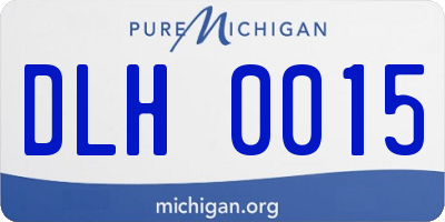 MI license plate DLH0015