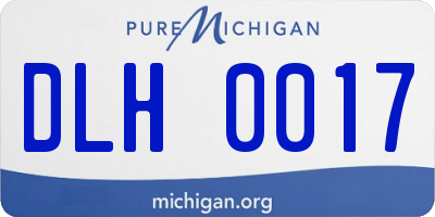 MI license plate DLH0017